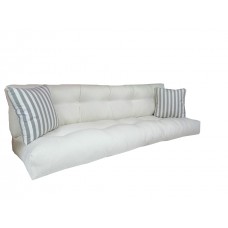 Krem Renk Bahçe Koltuk Minderi 60x180 Cm-Fitsdekor